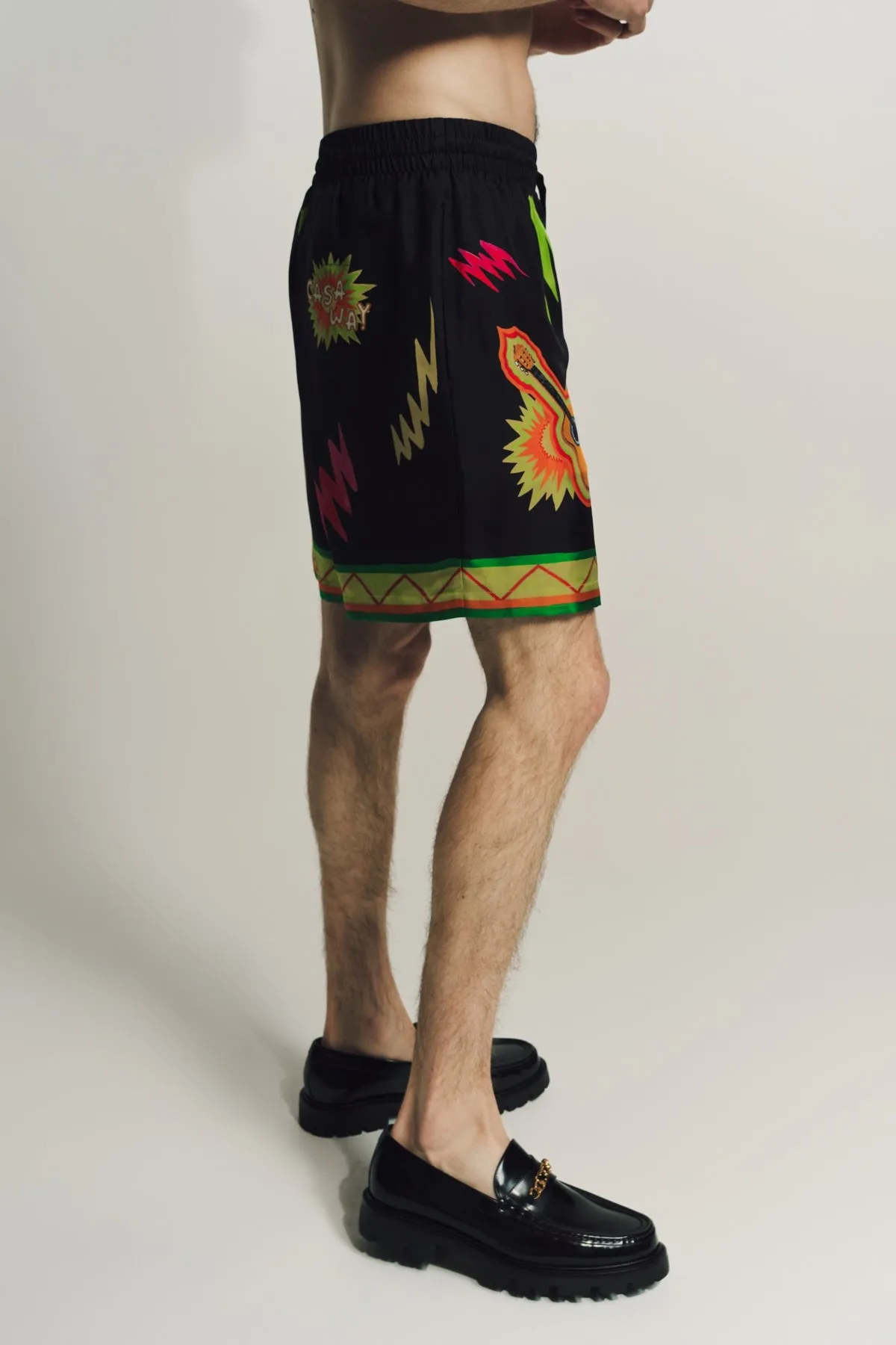 CASABLANCA | MUSIC FOR THE PEOPLE SILK SHORTS