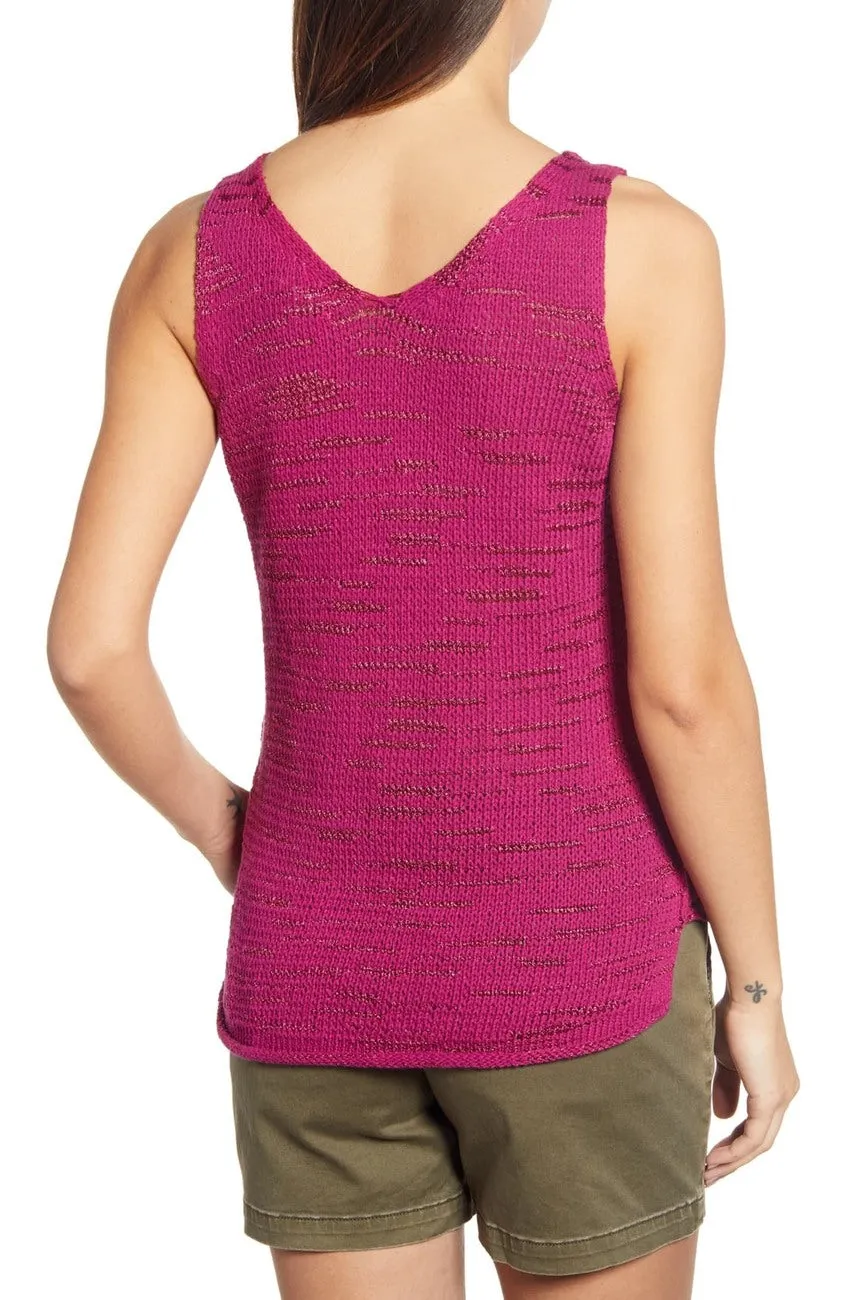 Caslon Sweater Tank Top Sz M! PURPLE FUCHSIA! Great to wear with layers for all seasons! Nordstrom Item! Retails $65 