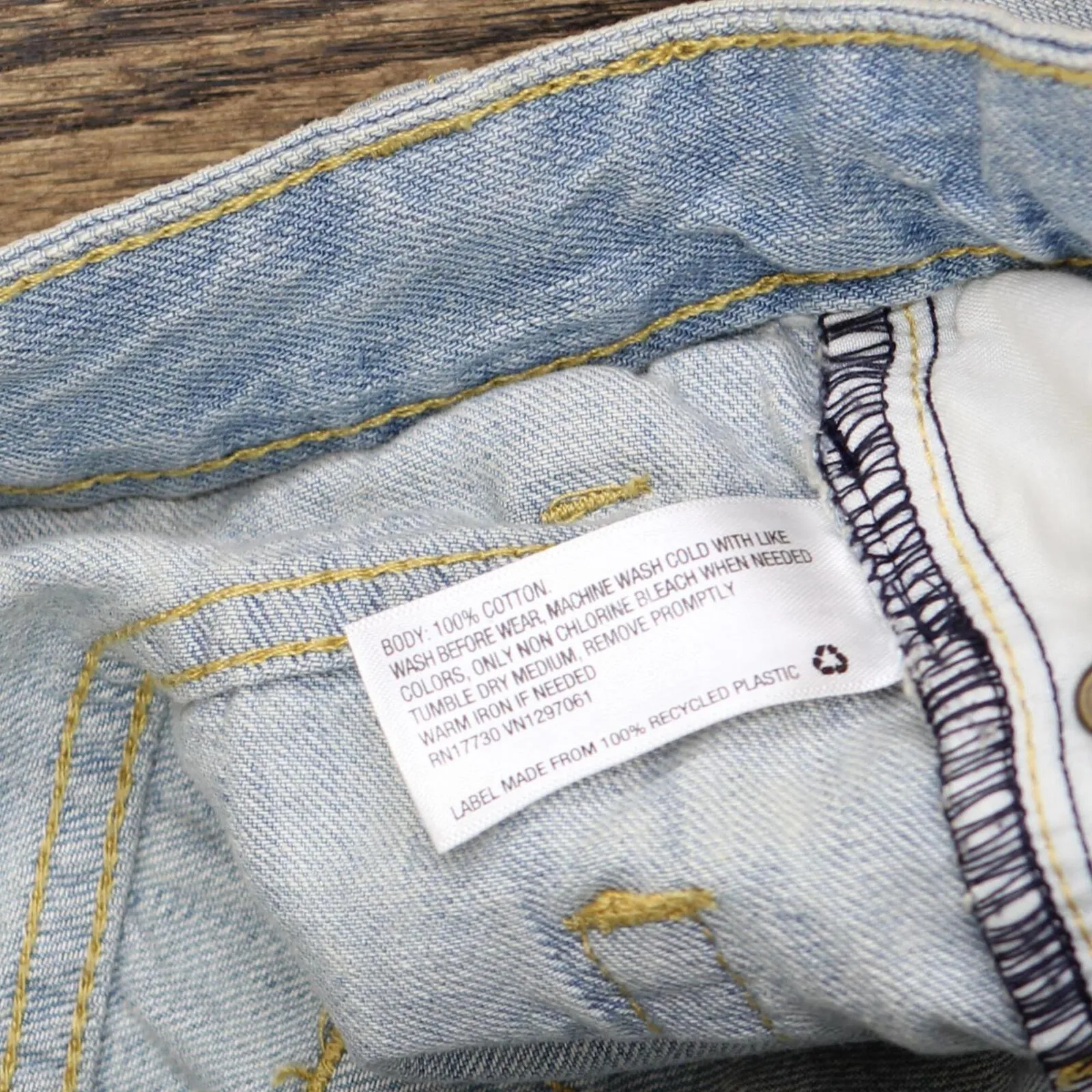 Cat & Jack Kids Boys Distressed Vintage Wash Denim Jean Shorts Light Blue 10