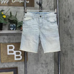 Cat & Jack Kids Boys Distressed Vintage Wash Denim Jean Shorts Light Blue 10