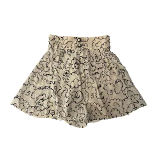 Chanel Cream Cloud Logo Shorts