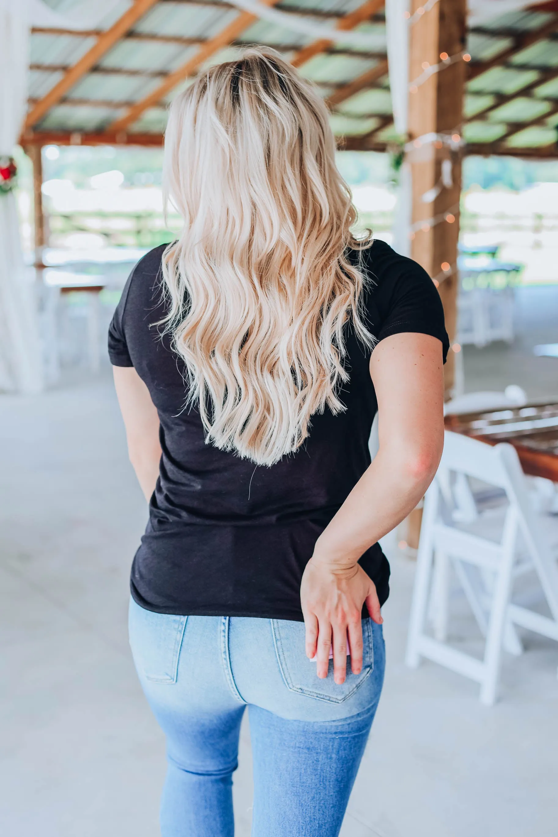 Cheetah Queen Fitted Tee - Black
