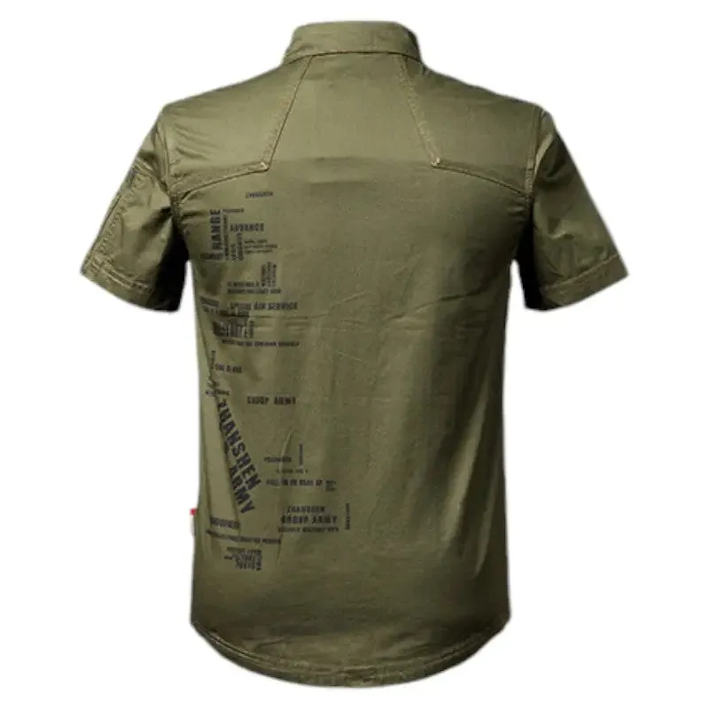 Chemise vert camouflage militaire