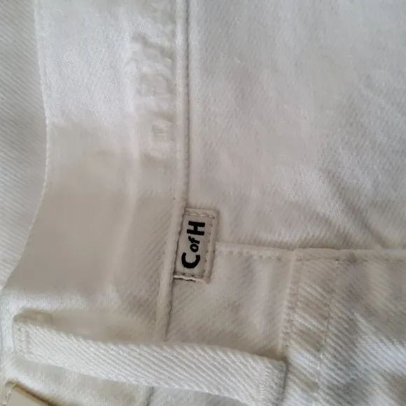 Citizens of Humanity Annabelle Fringe Cutoff Shorts Size 27 White Wash New