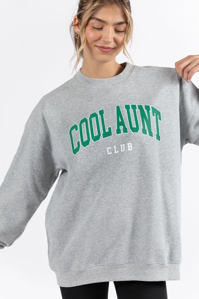 Cool Aunt Club Light Grey Graphic Sweatshirt