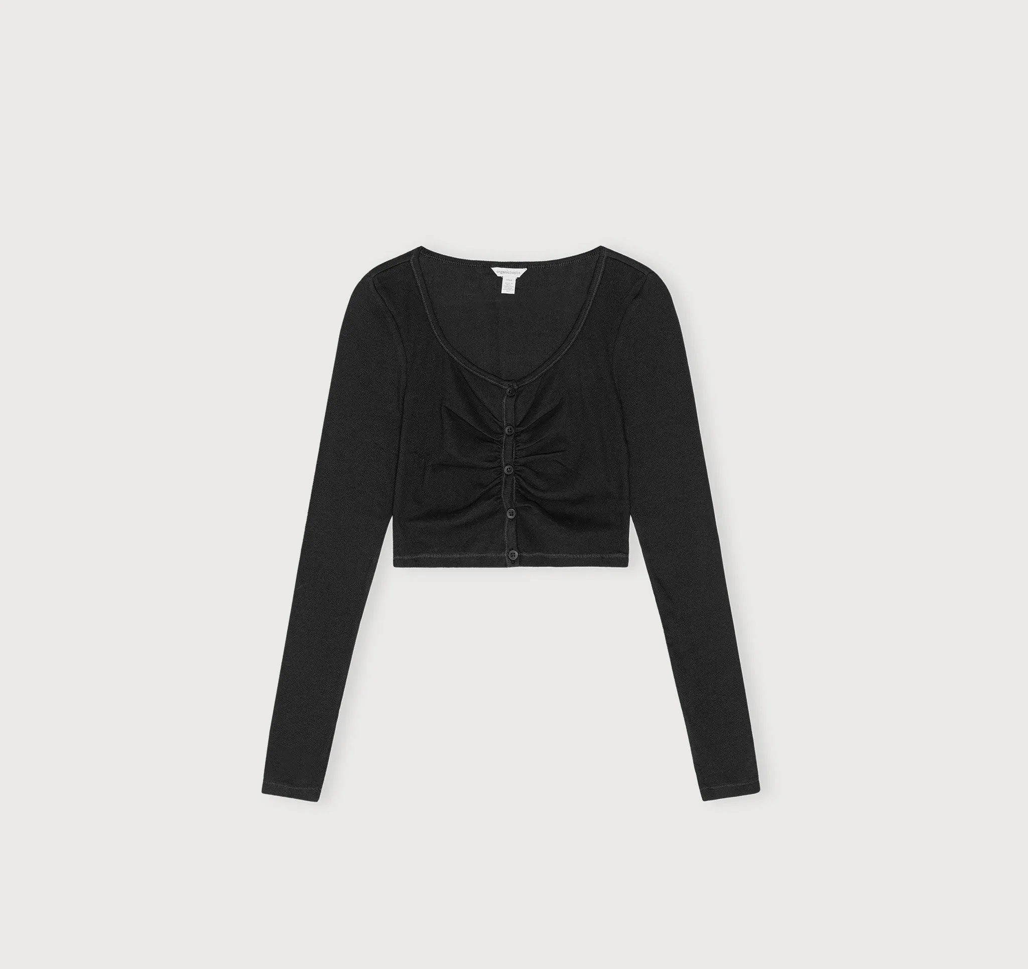Core Extend Rib Crop Cardigan