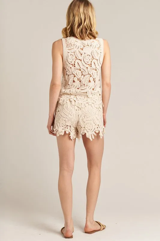 Crochet Scallop Set (Top & Bottom Included)
