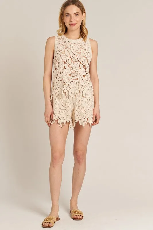 Crochet Scallop Set (Top & Bottom Included)