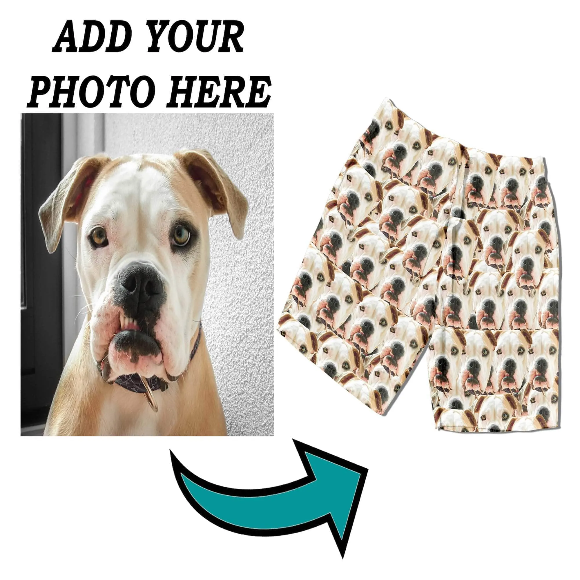Custom Pajama Shorts | Personalized Face On Lounge Shorts