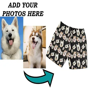 Custom Pajama Shorts | Personalized Face On Lounge Shorts