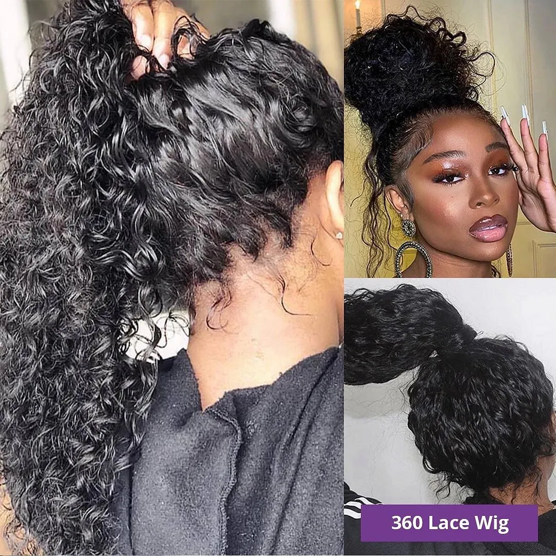 Deep Wave Invisi Strap Snug Fit 360 Transparent Lace Pre Cut Lace Frontal Bleached  Knots Wig