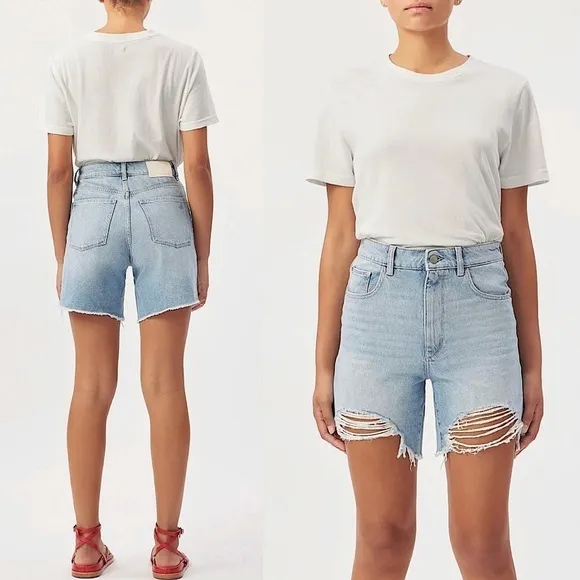 DL1961 Emilie High Rise Denim Shorts