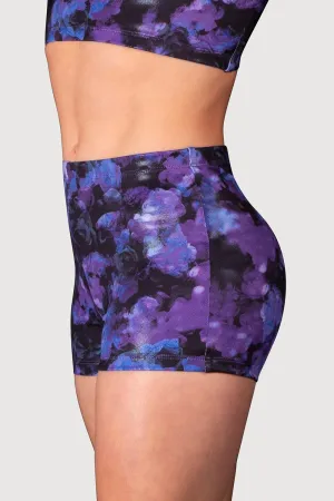 DL5217G - Cosmic Rose Printed Girls Micro Fitted Short