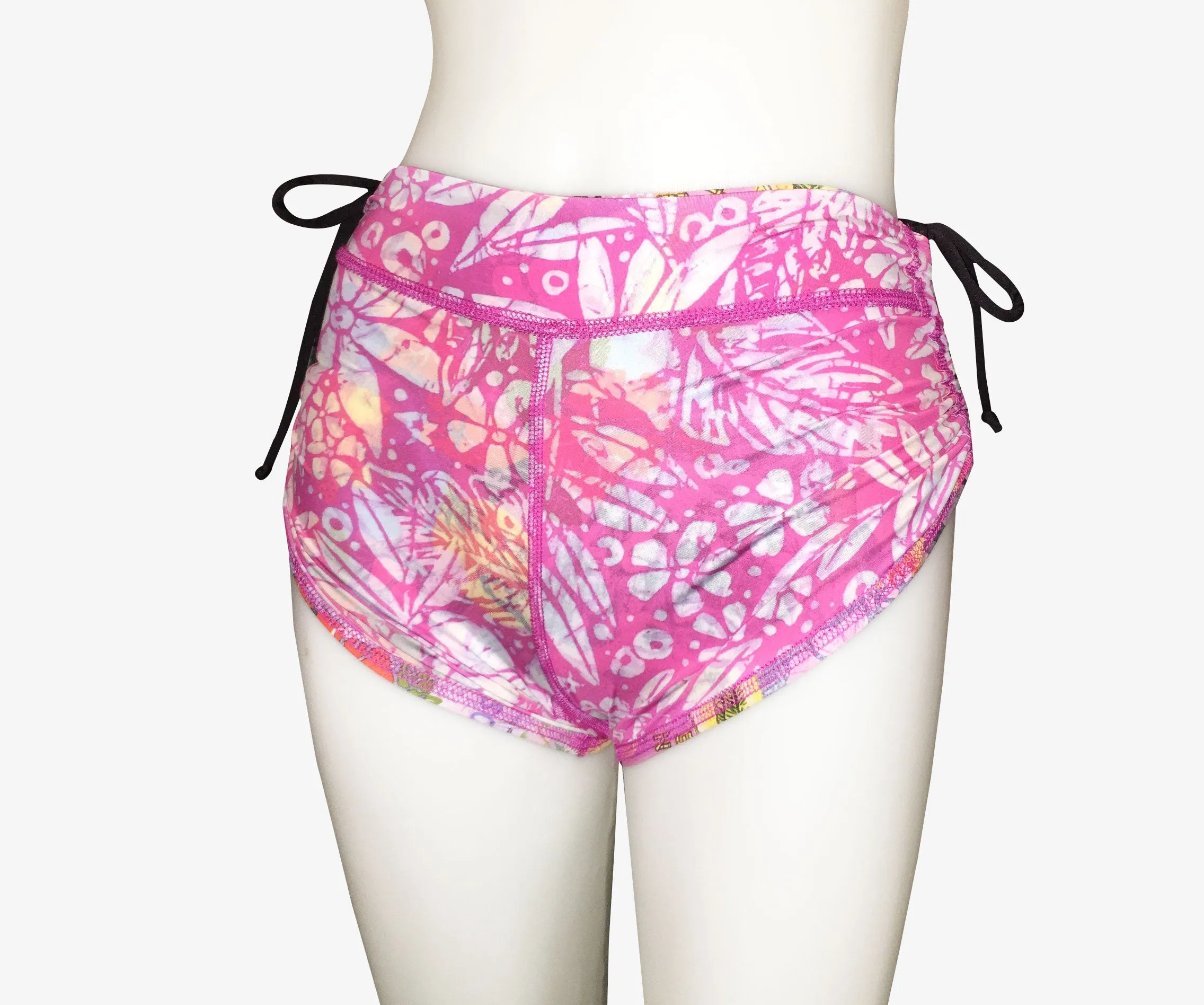 DRAWSTRING SHORTS VINTAGE PINK HAWAII/PINK BATIK