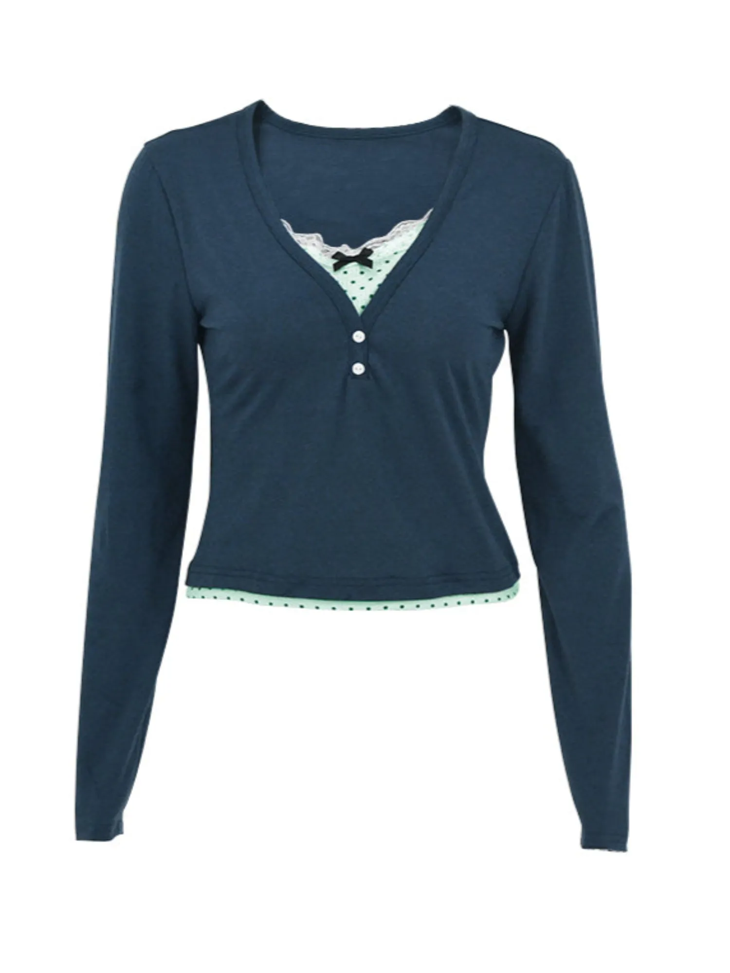 Dual Coloured Fitted Top