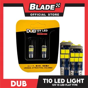 Dub Automotive Car LED Light T10 12V Flat Type 15 LED