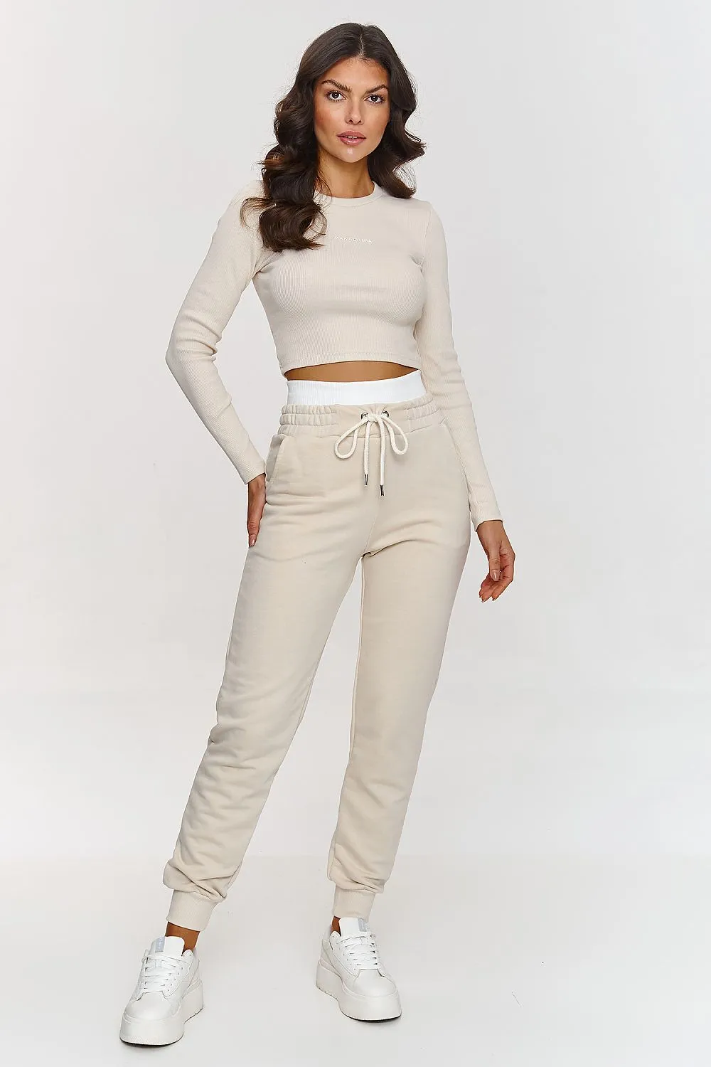 Elegant Striped Fitted Lounge Set