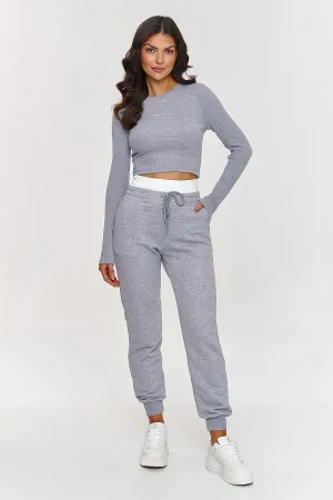 Elegant Striped Fitted Lounge Set