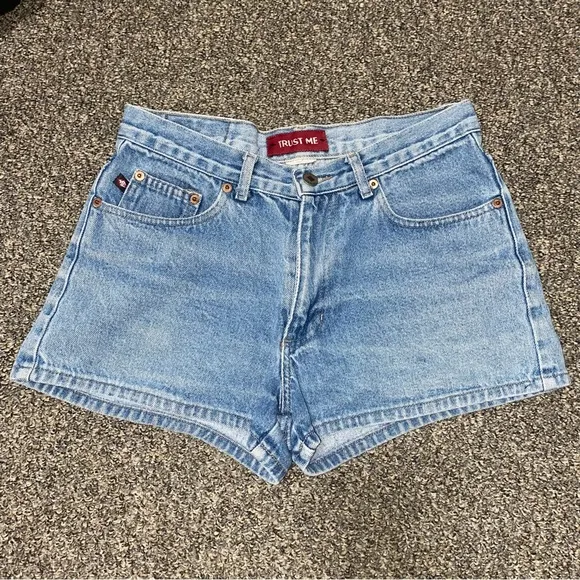 EPIC “Trust Me” Vintage Denim NonStretch High Waisted Shorts High Rise Mom Jean