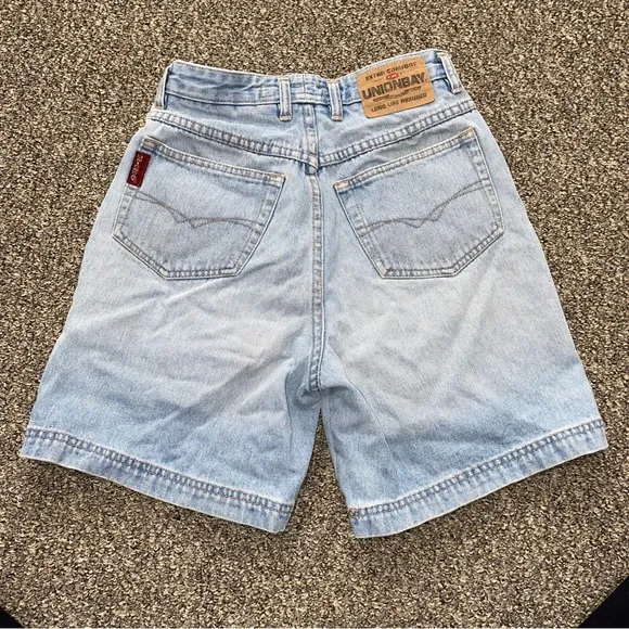 Epic Vintage Unionbay Denim 70s Shorts Asymmetrical Ultra High Rise Waisted 26 w