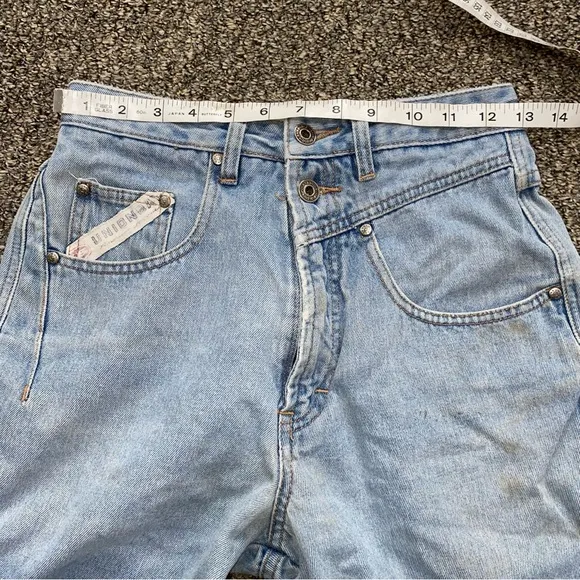 Epic Vintage Unionbay Denim 70s Shorts Asymmetrical Ultra High Rise Waisted 26 w