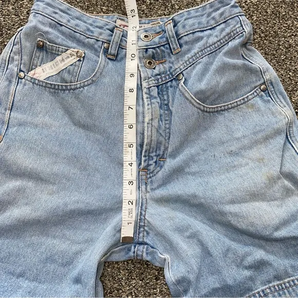 Epic Vintage Unionbay Denim 70s Shorts Asymmetrical Ultra High Rise Waisted 26 w