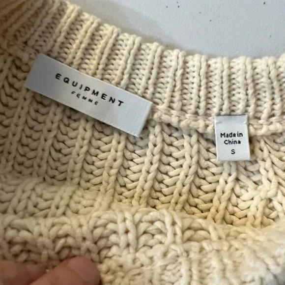 Equipment Femme Ceraiste Pullover Sweater In Afterglow Size S Crewneck Knitted