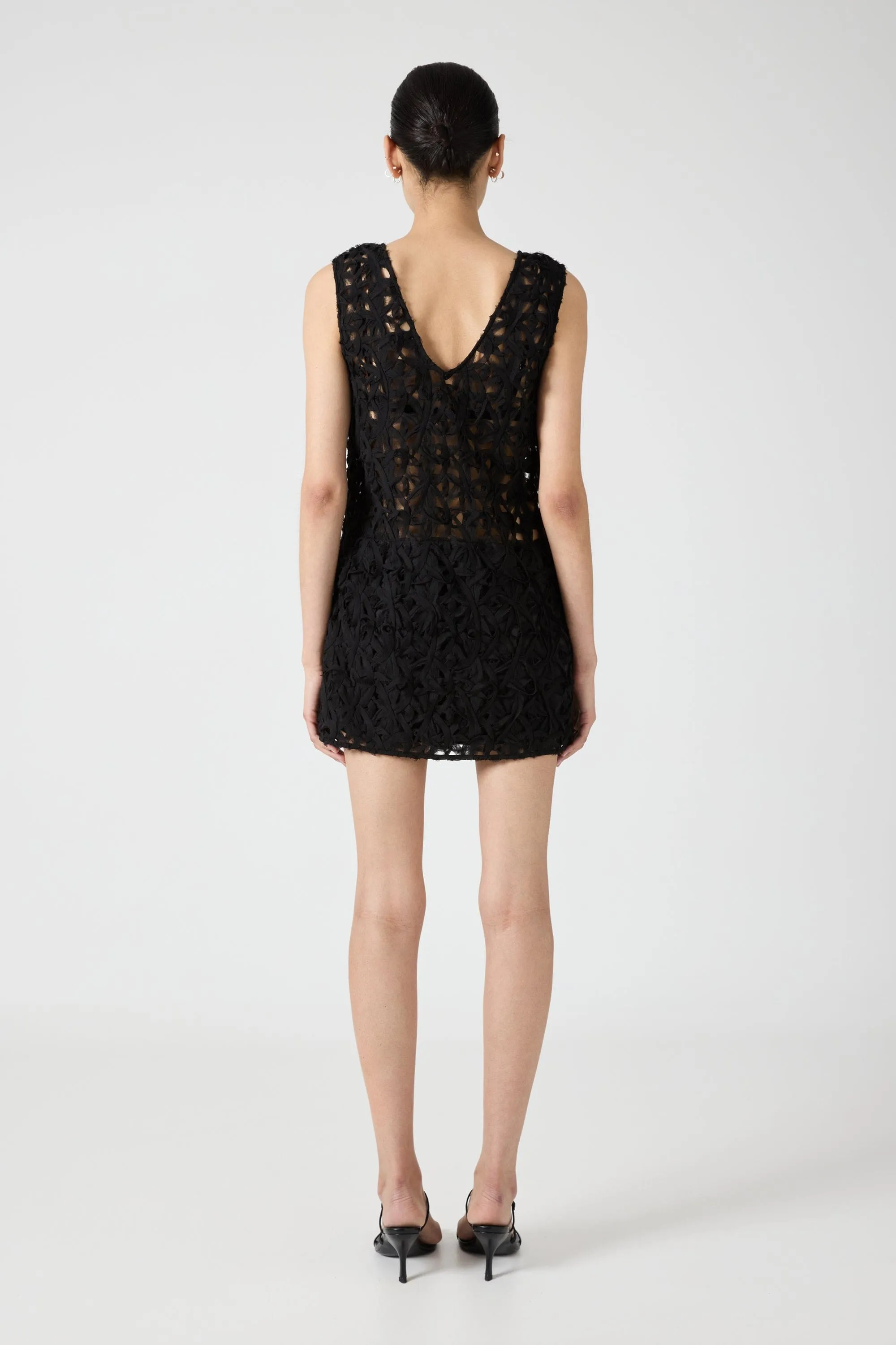 ETHEREAL MINI DRESS | BLACK