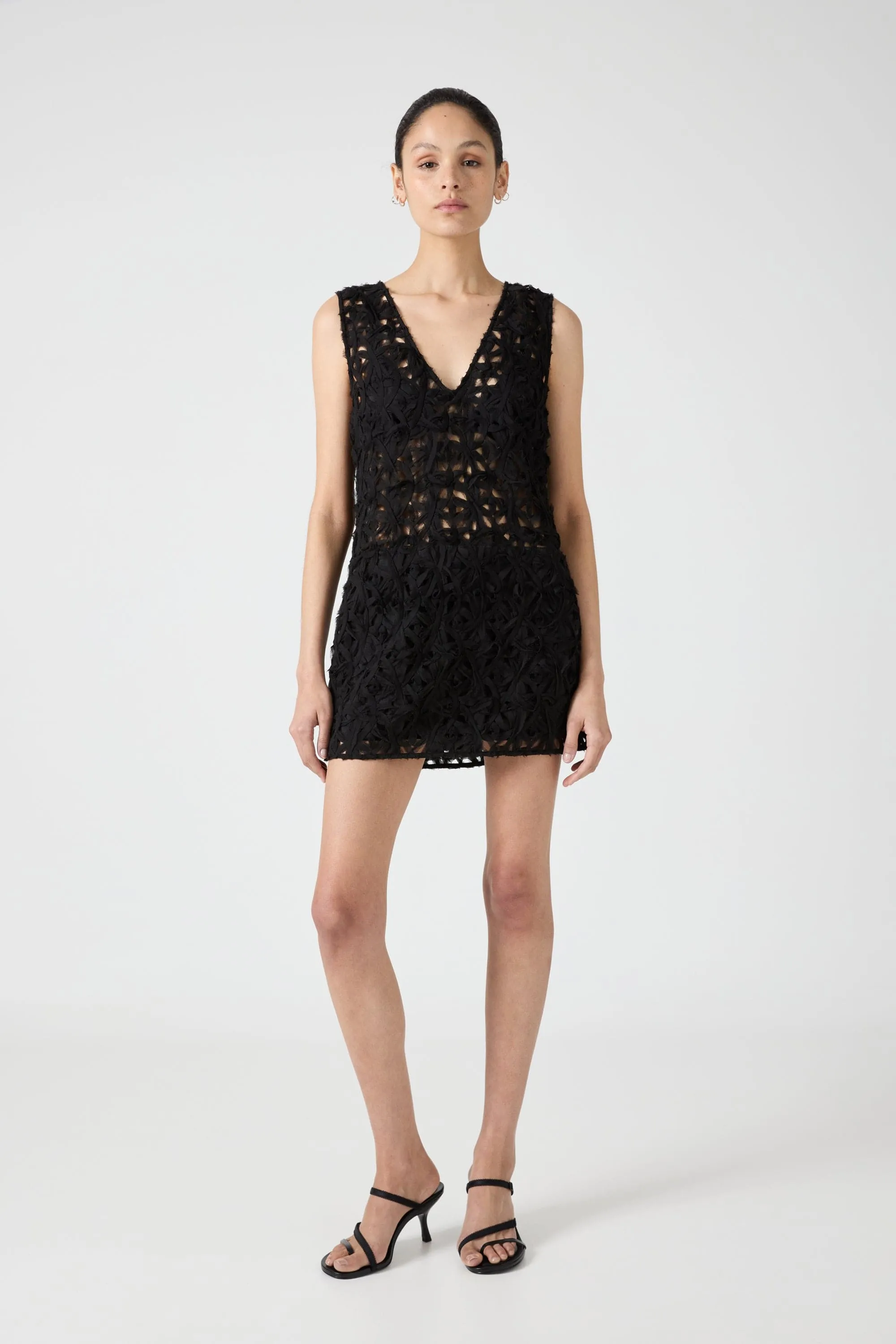ETHEREAL MINI DRESS | BLACK