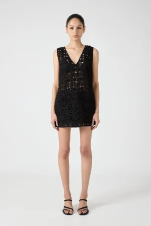 ETHEREAL MINI DRESS | BLACK
