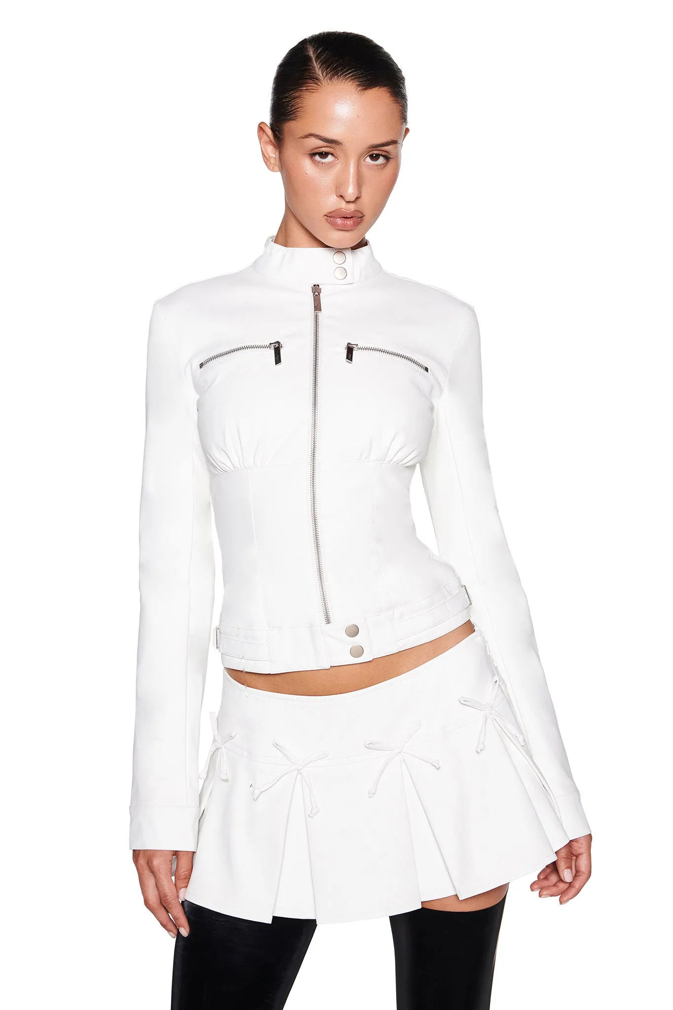 EVERETTE SKORT - WHITE