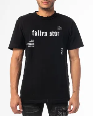FALLEN STAR TEE (JET BLACK)