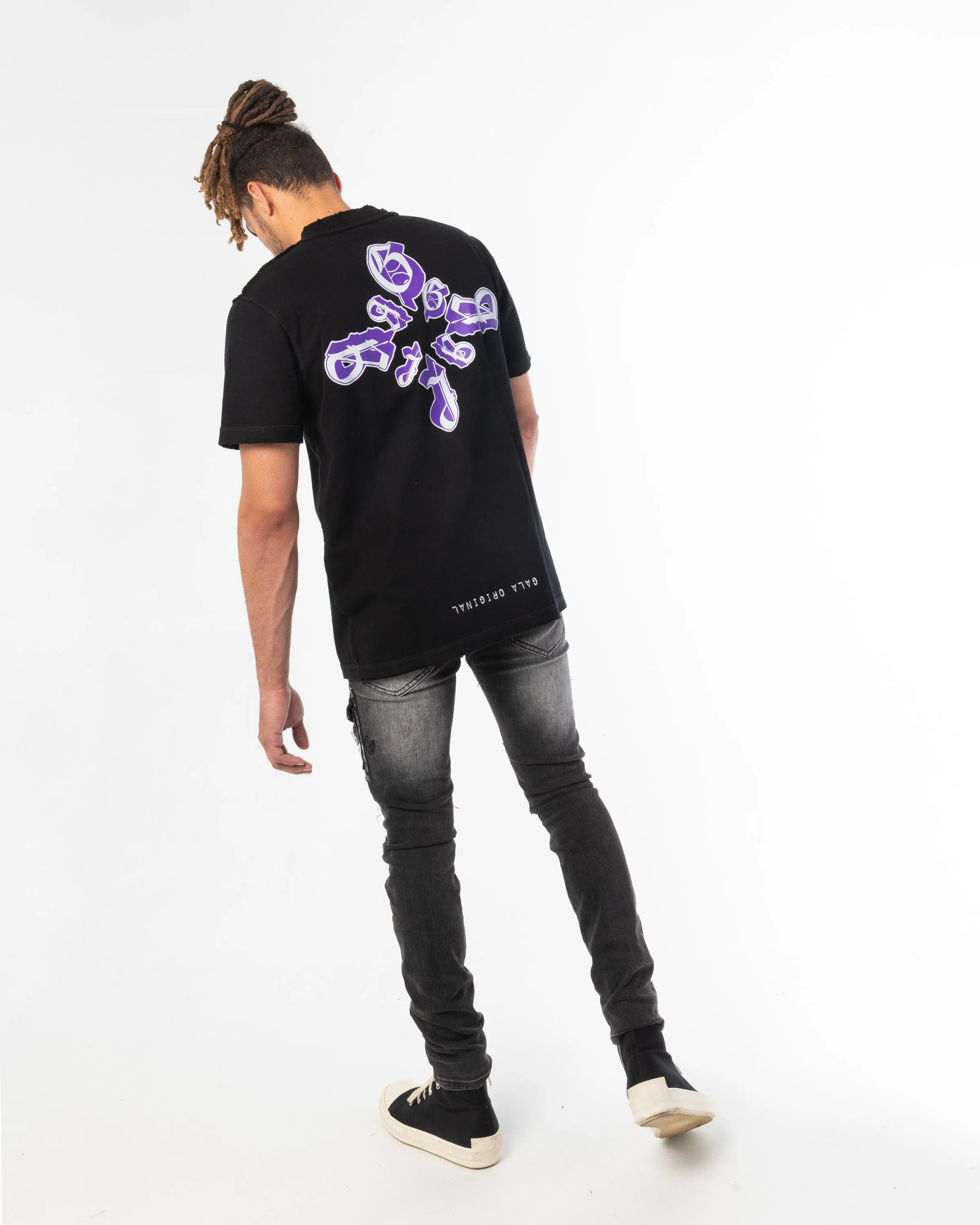 FALLEN STAR TEE (JET BLACK)