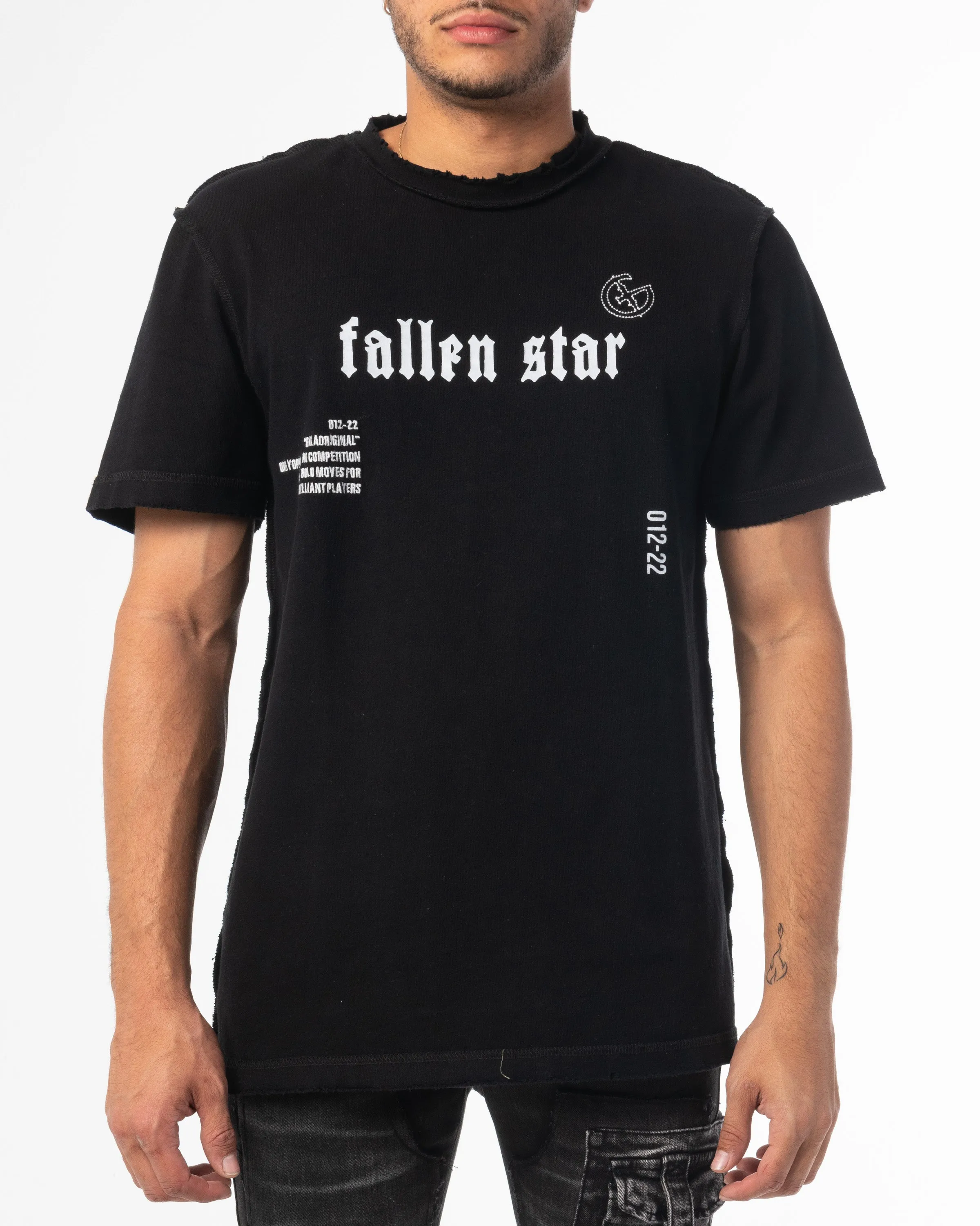 FALLEN STAR TEE (JET BLACK)