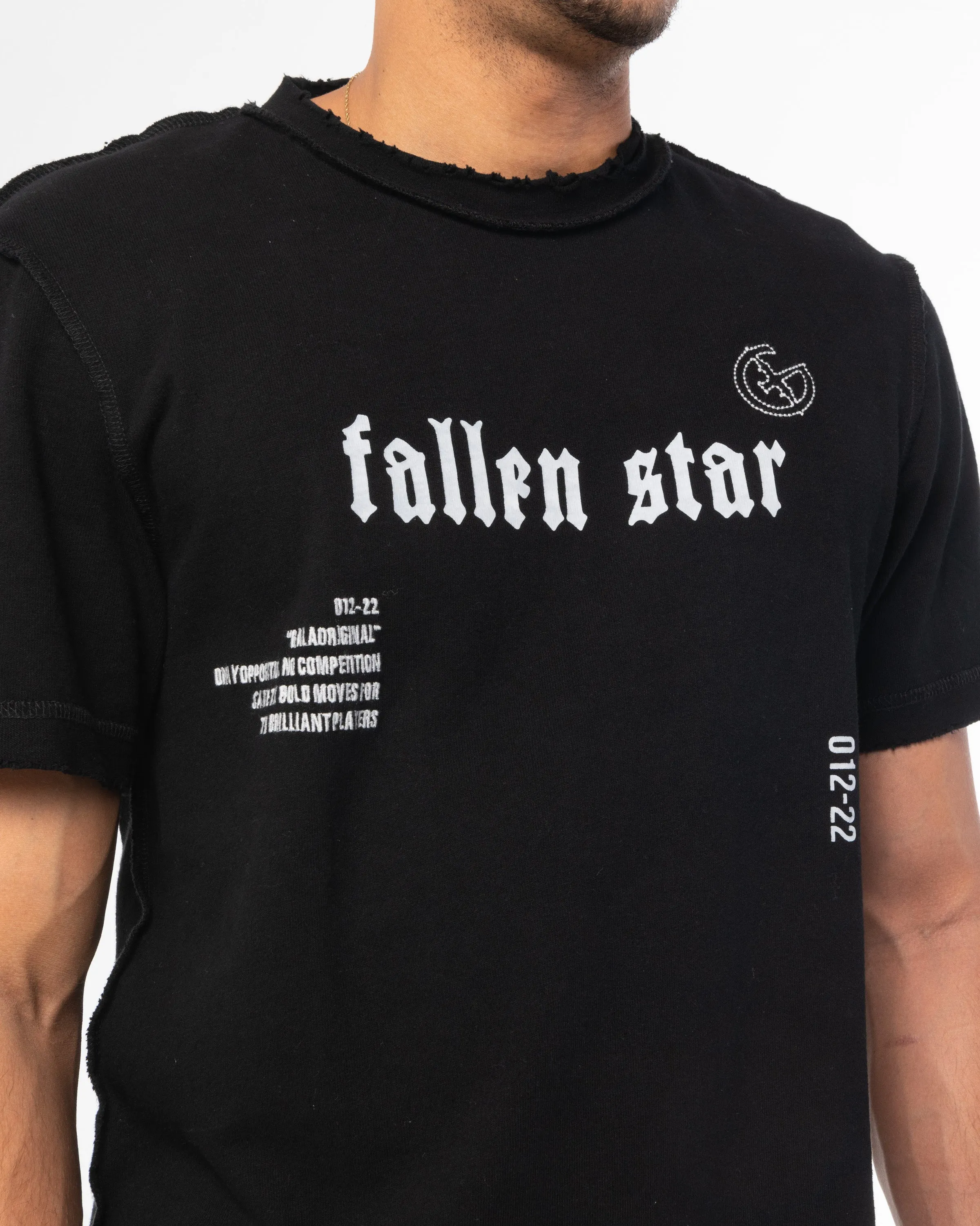 FALLEN STAR TEE (JET BLACK)