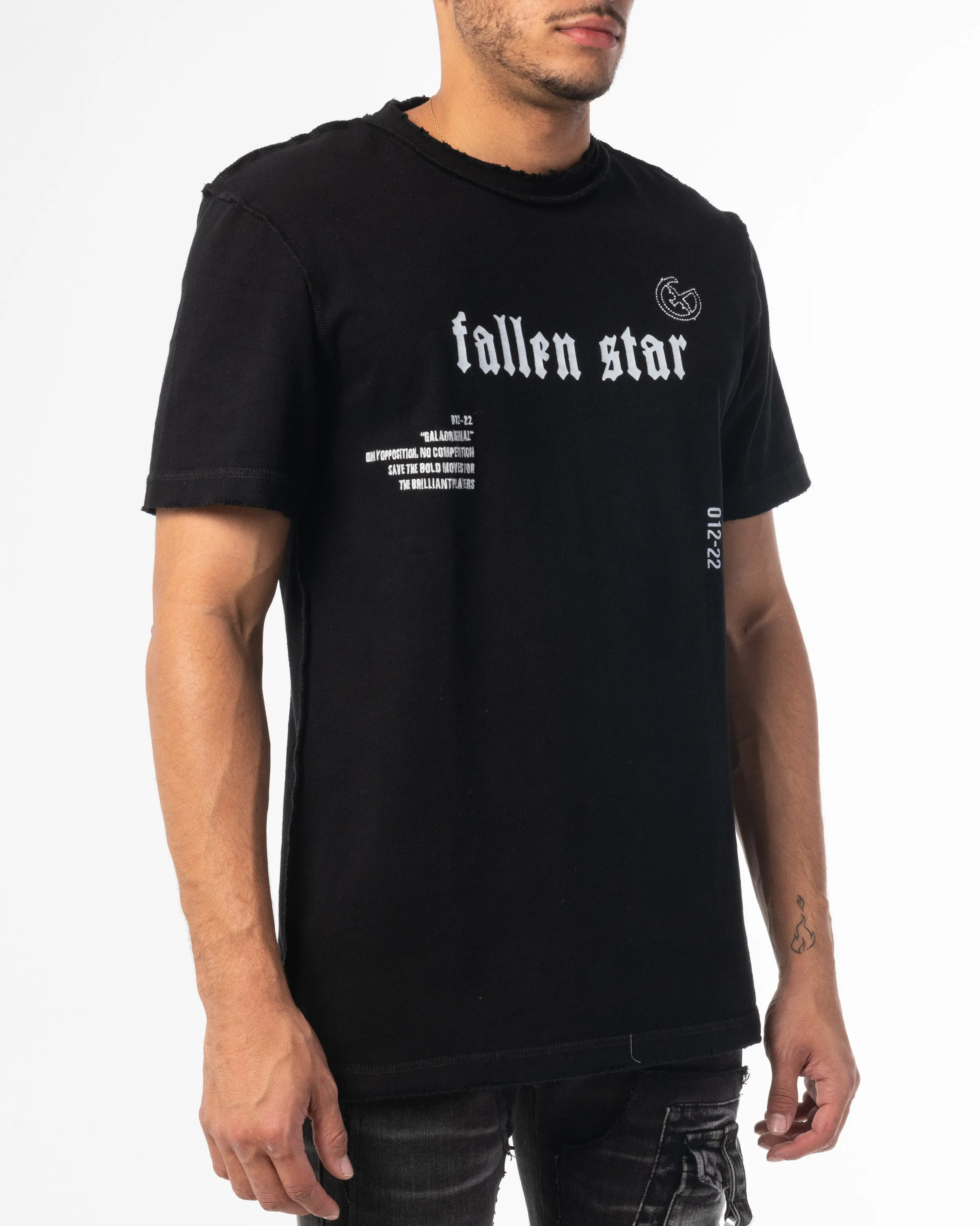 FALLEN STAR TEE (JET BLACK)