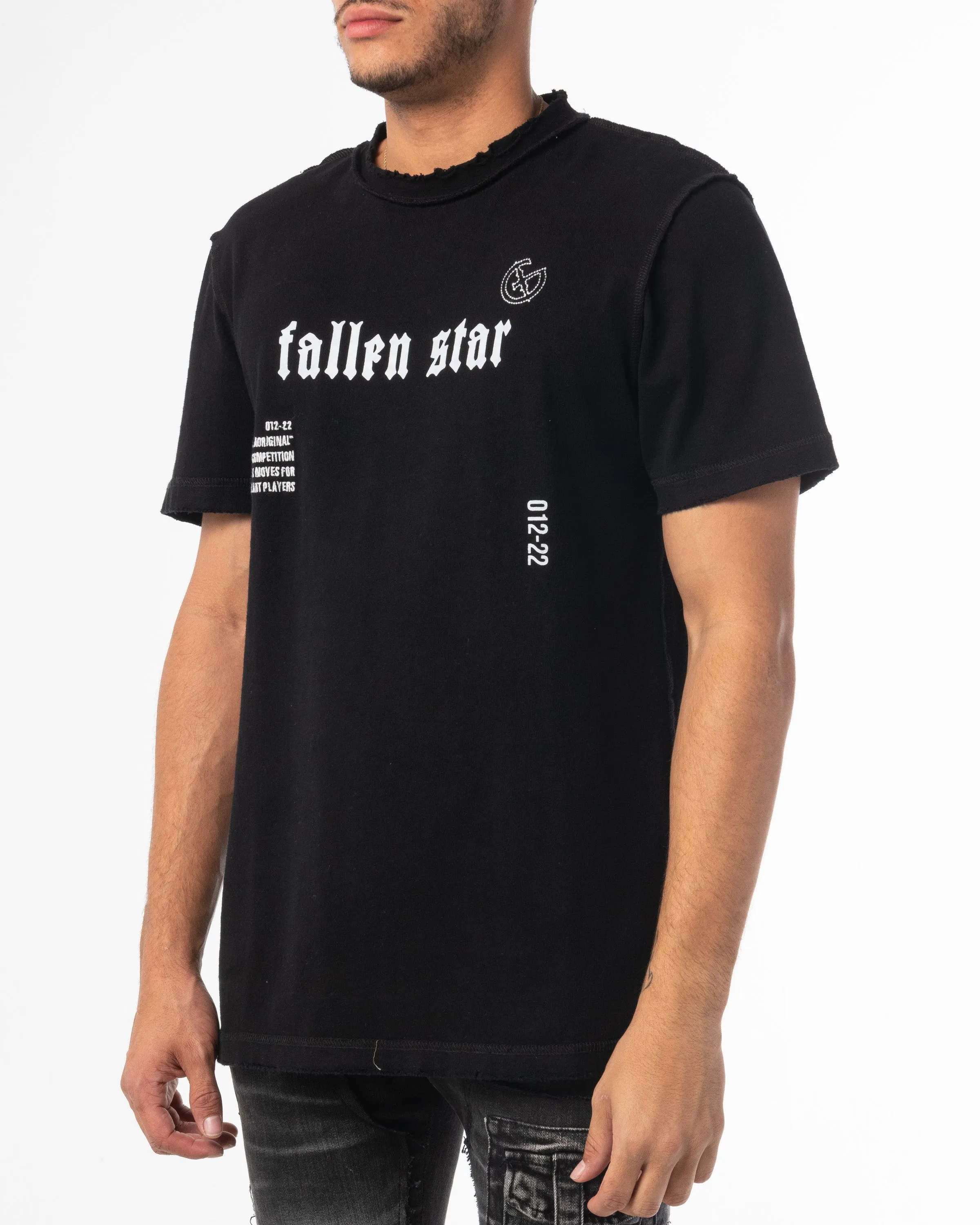 FALLEN STAR TEE (JET BLACK)