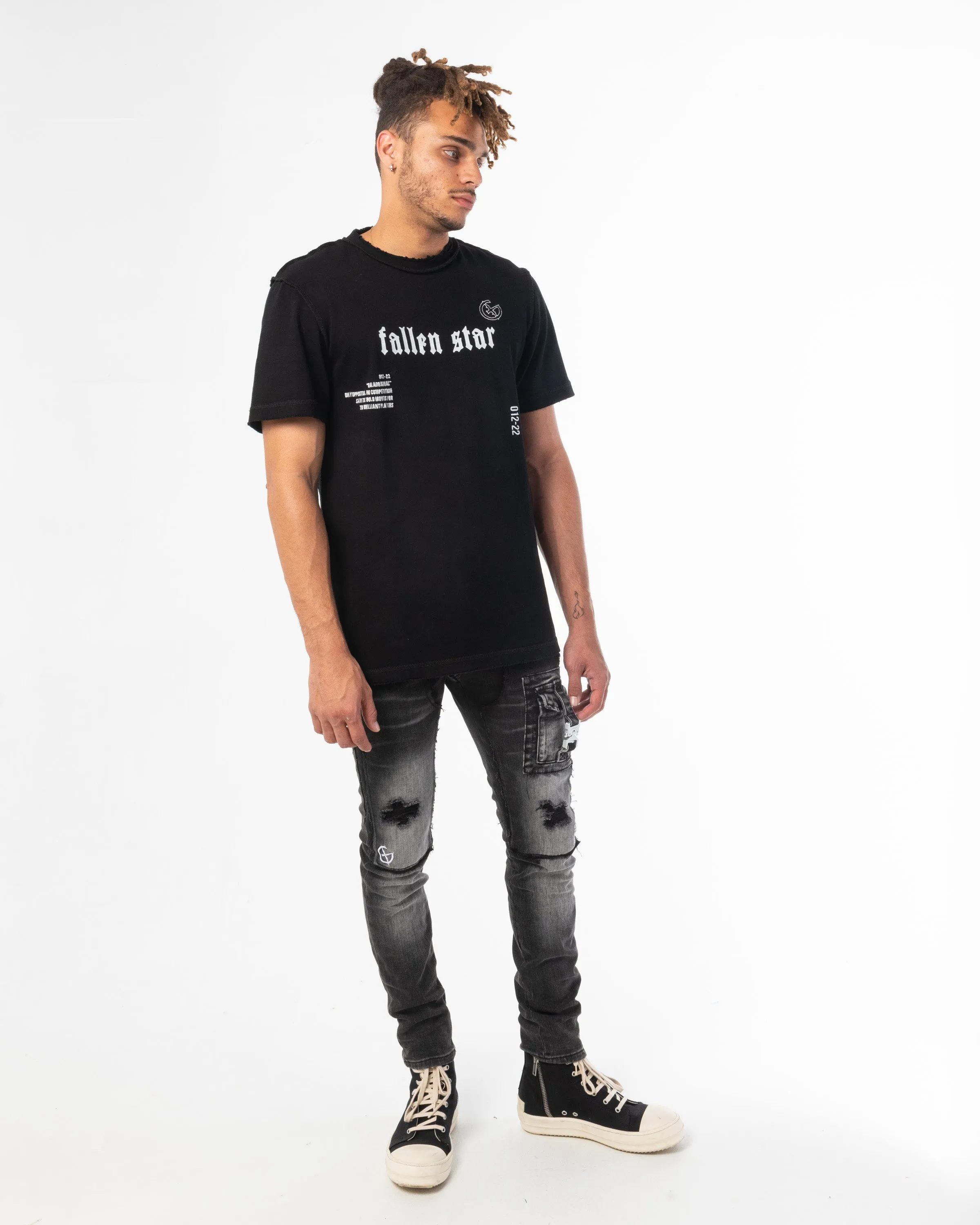 FALLEN STAR TEE (JET BLACK)