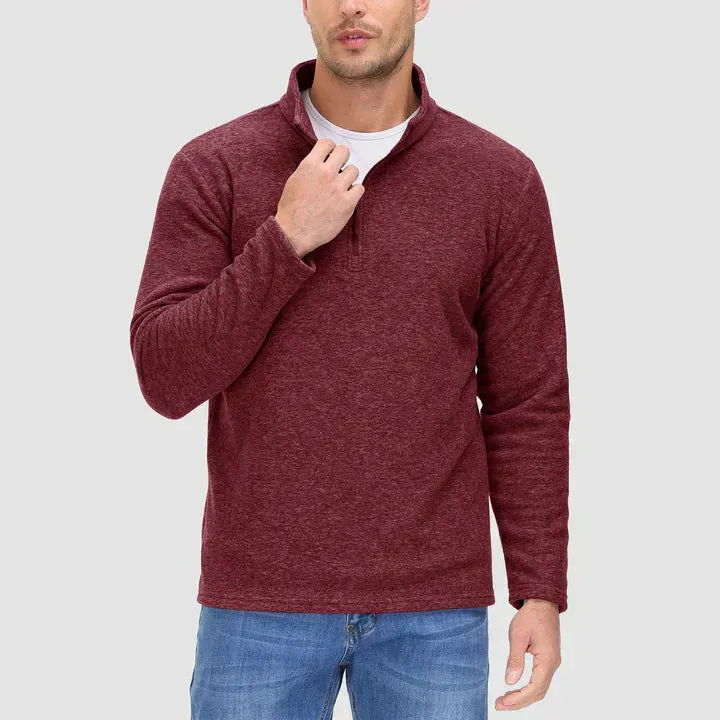 Fashionable Zip Neck Jumper for Men