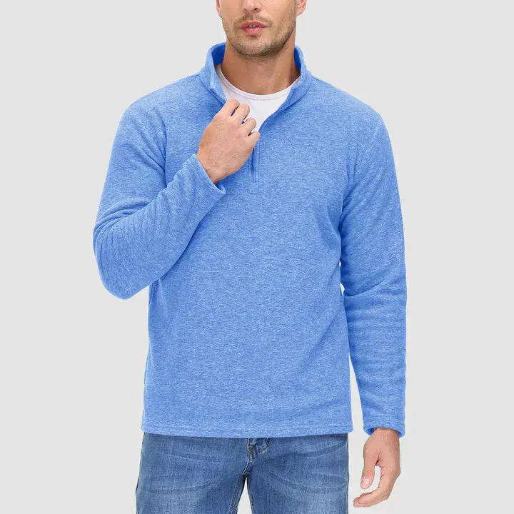 Fashionable Zip Neck Jumper for Men