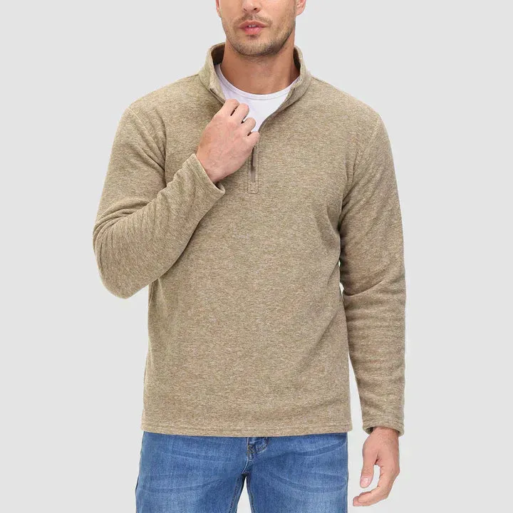 Fashionable Zip Neck Jumper for Men