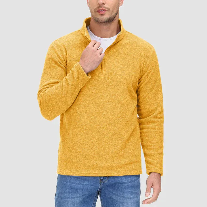 Fashionable Zip Neck Jumper for Men