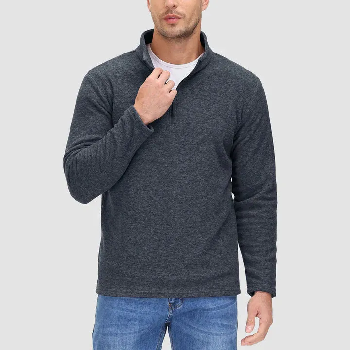 Fashionable Zip Neck Jumper for Men