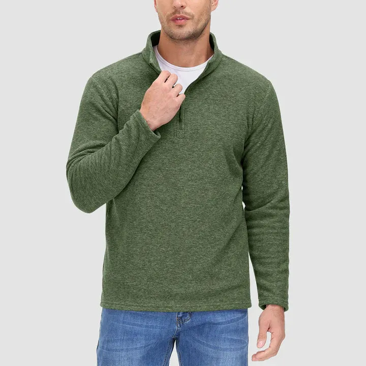 Fashionable Zip Neck Jumper for Men
