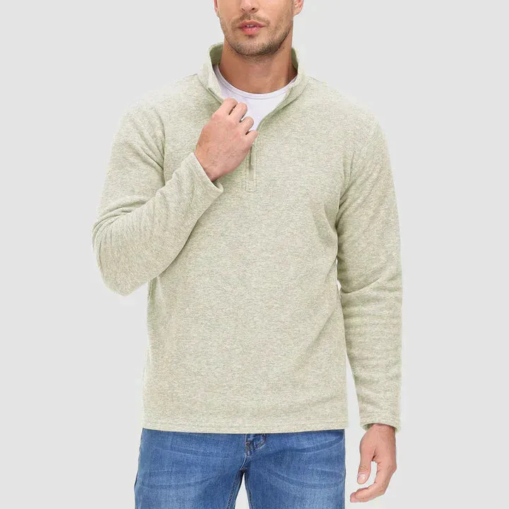 Fashionable Zip Neck Jumper for Men