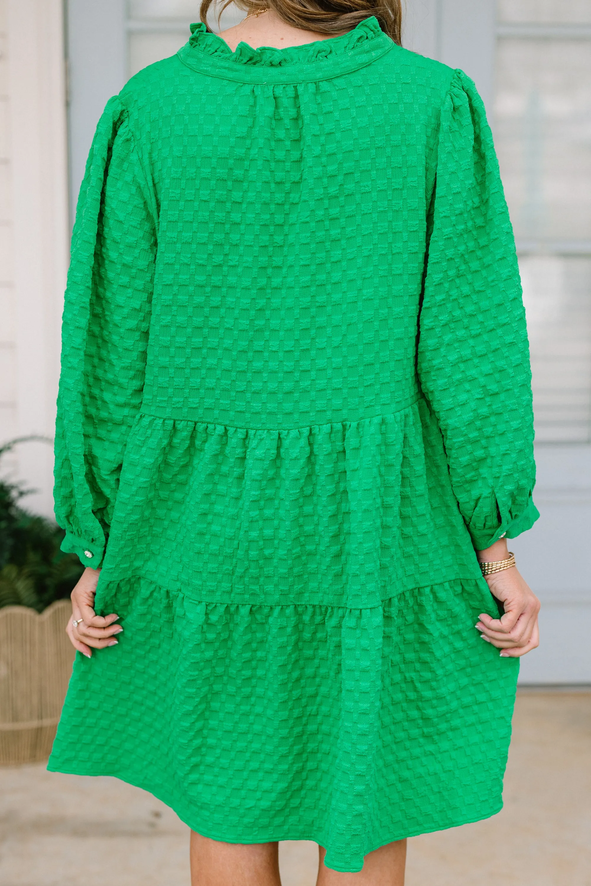 Feels Like Yesterday Dress, Kelly Green