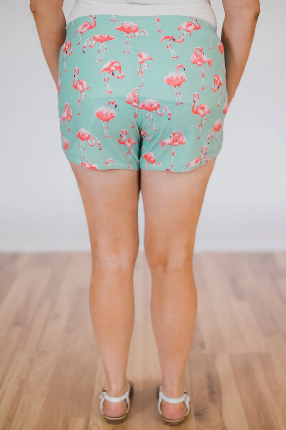Flamingo Shorts- Mint