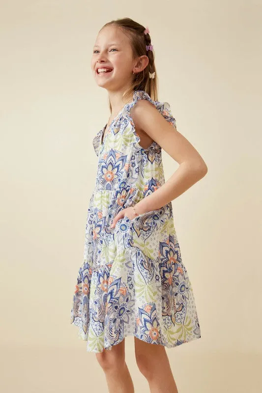 Floral Mandala Print Dress