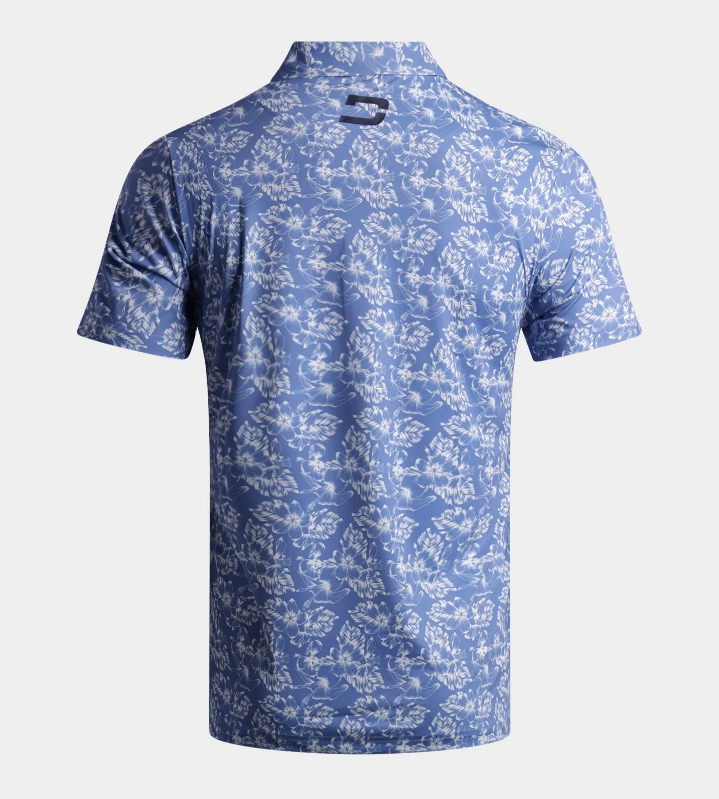 FLORAL TECH POLO - BLUE