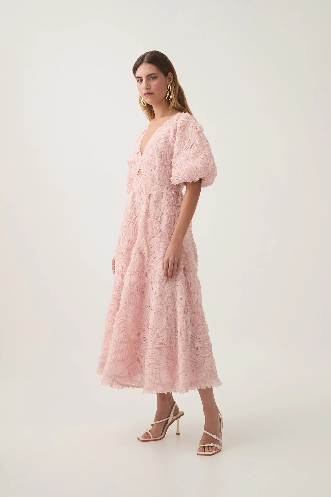 Florential Text Midi Dress